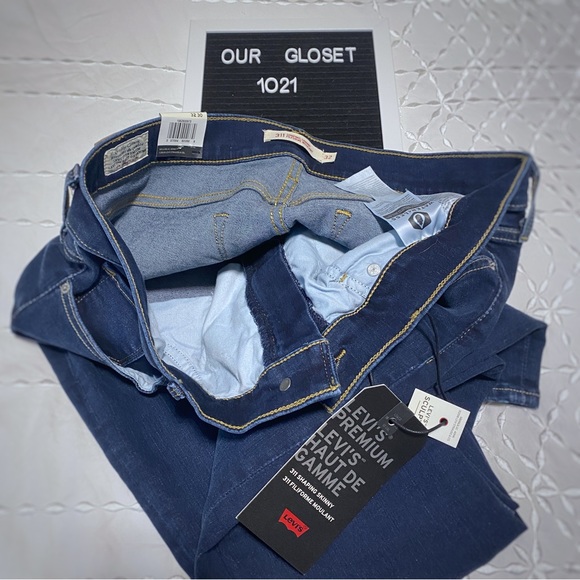LEVI'S 311 Sculpt Shaping Skinny Mid rise Tummy Slimming NWT 31 - Picture 7 of 8